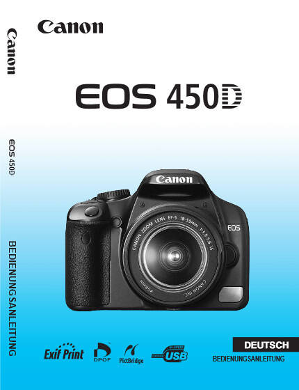  Canon EOS 450D Handbuch