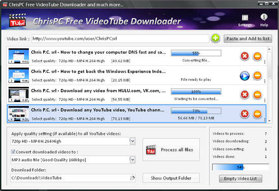  ChrisPC Free VideoTube Downloader Converter