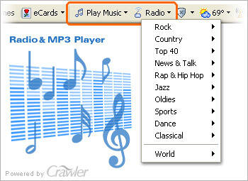 Crawler Radio & MP3 Player