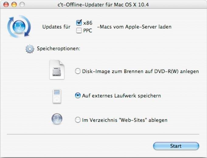  c't Offline Update für Mac OS X 10.4 (OliU)