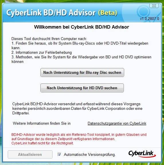 CyberLink BD & 3D Advisor