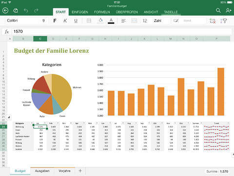  Microsoft Excel für iPad