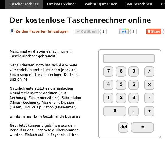  OnlineTaschenrechner.info