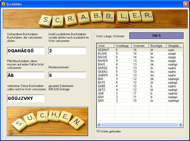  Scrabbler, the Scrabble Cheater