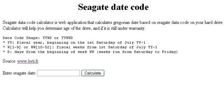  Seagate date code