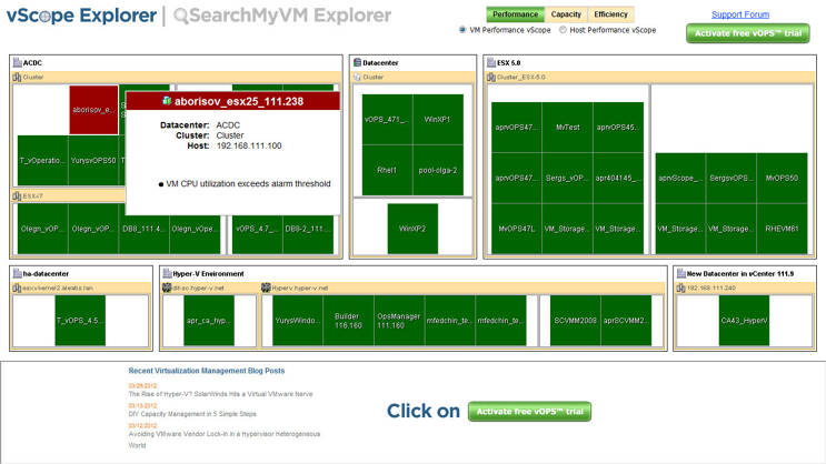  vOPS Server Explorer