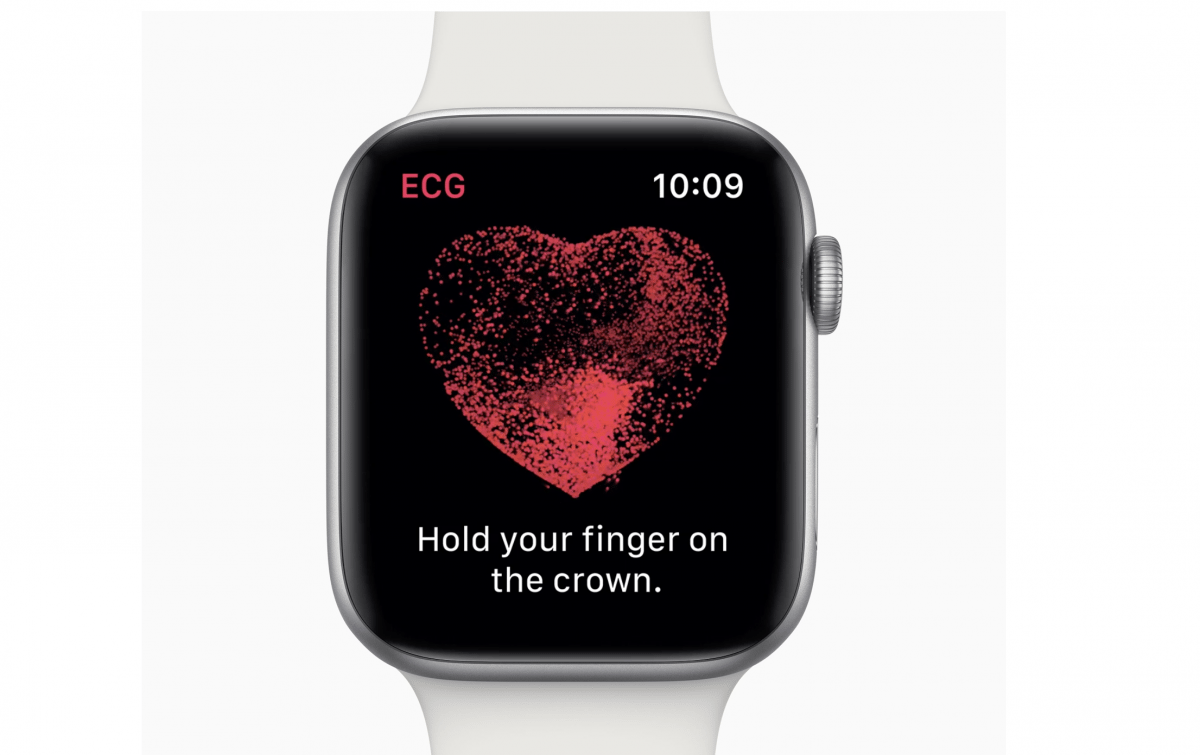Apple watch 4 ecg monitor top