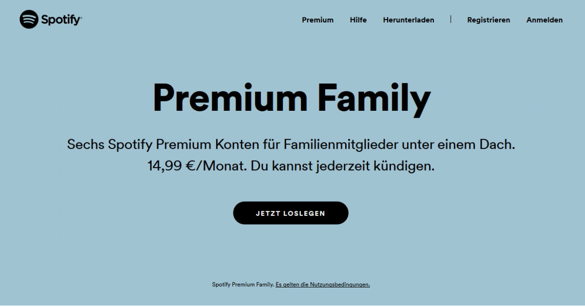 Spotify Account Familienmitglieder Mussen Selbe Adresse Haben Heise Online