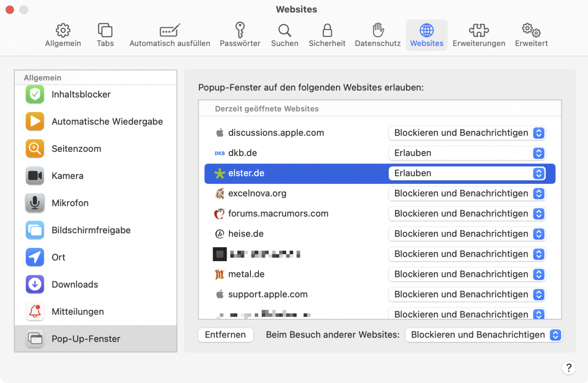 tipp pop ups in safari am mac zulassen heise online