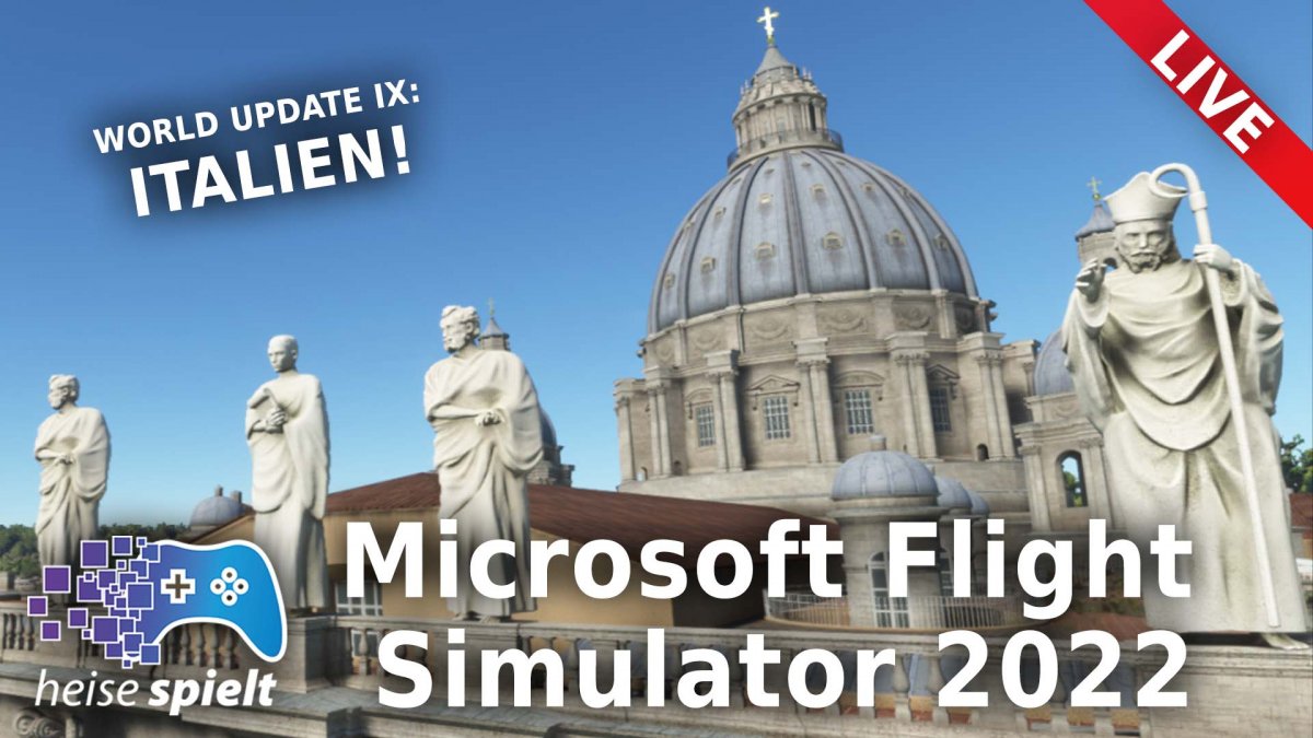 heise spielt "Microsoft Flight Simulator 2022": Nerds im Italien-Urlaub
