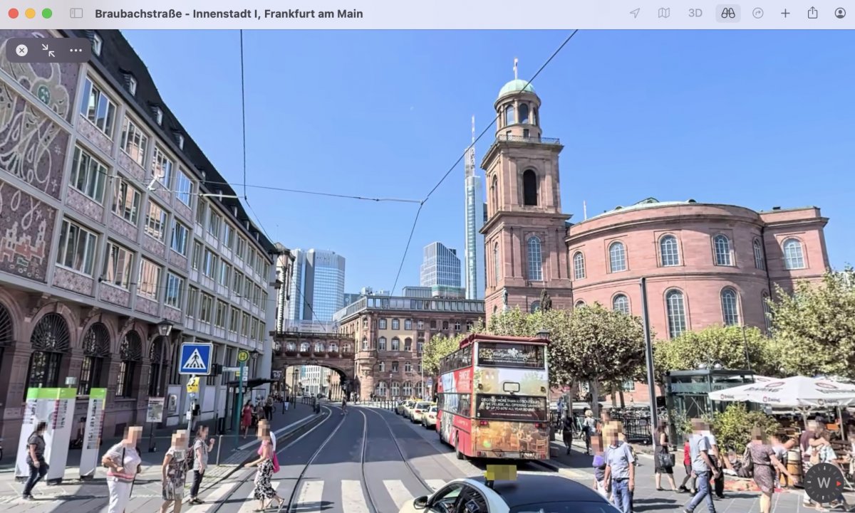 Apple Karten: Frankfurt am Main und Stuttgart um Straßenfotografie erweitert