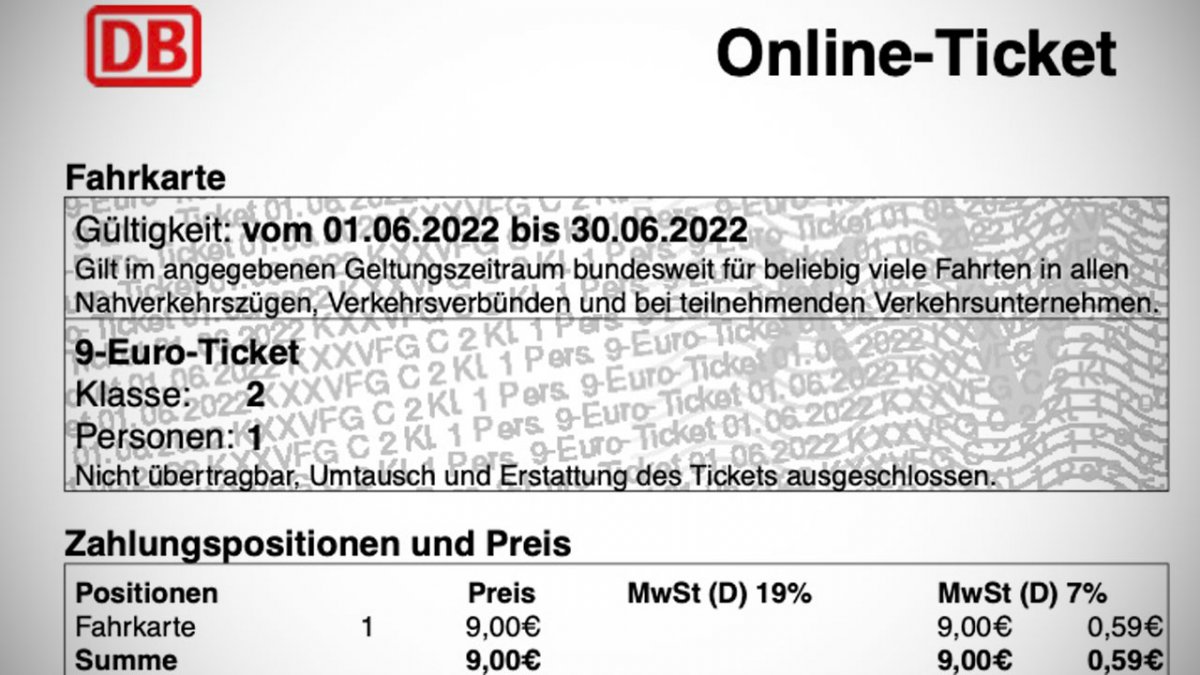 Neun-Euro-Ticket jetzt auf bahn.de buchbar – per App erst später