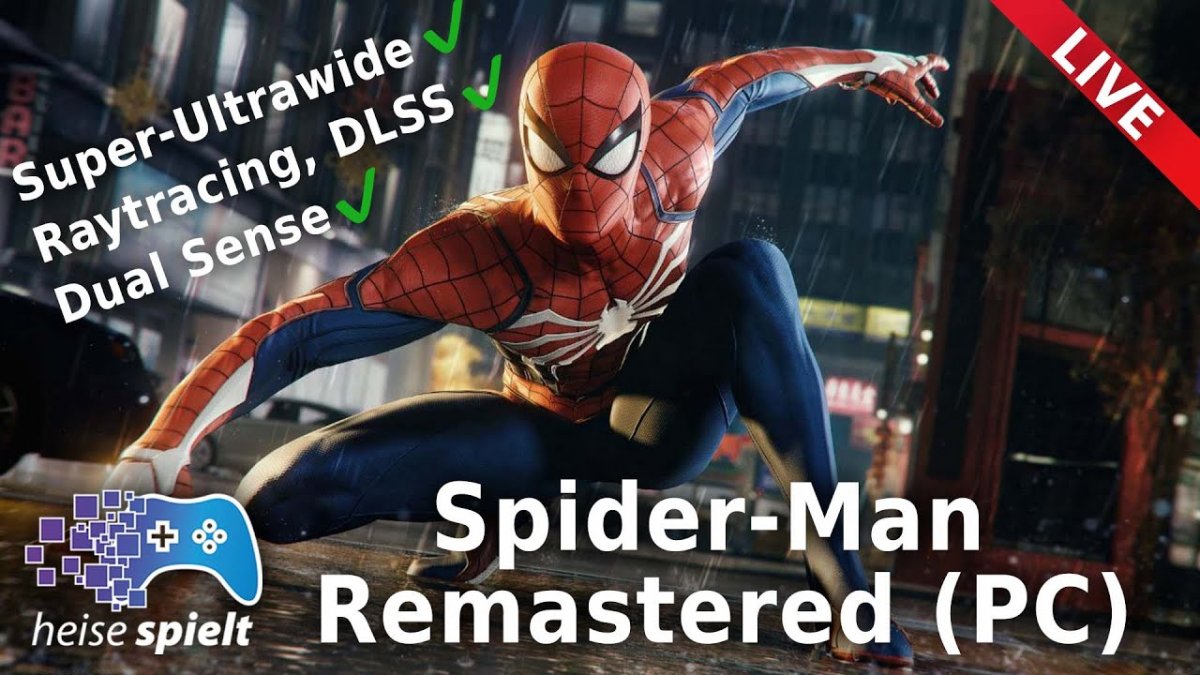 Nowy Jork z klasą: Heise gra „Spider-Man Remastered” na żywo od godziny 17:00.
