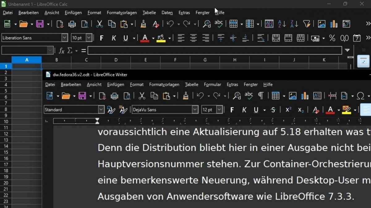 LibreOffice 7.4: Dunkles Gewand, WebP und Language Tool