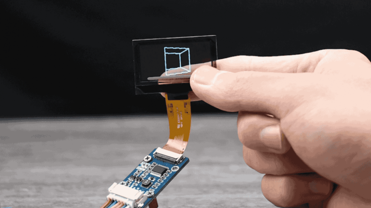 Transparentes OLED-Display für Raspberry- und Arduino-Bastelrechner ...