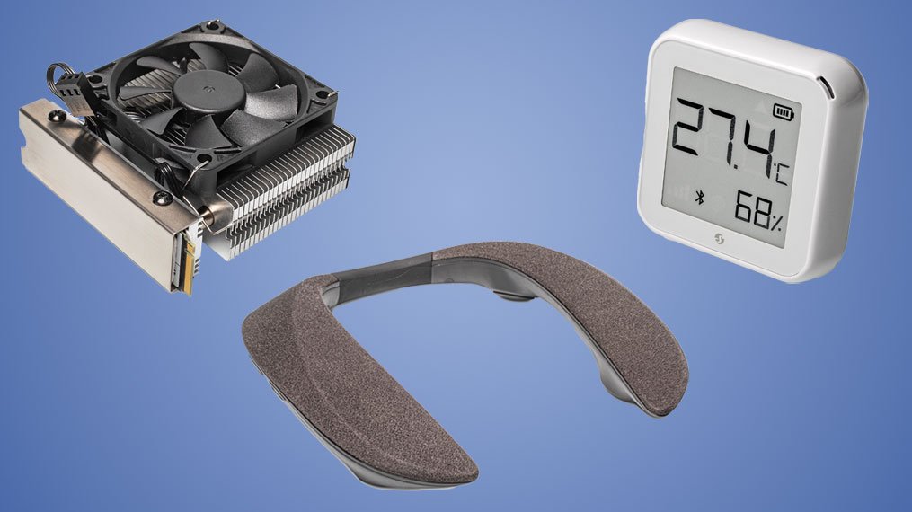 Kurztests: SSD-Kühler mit Lüfter, Nackenlautsprecher und Raumklimasensor