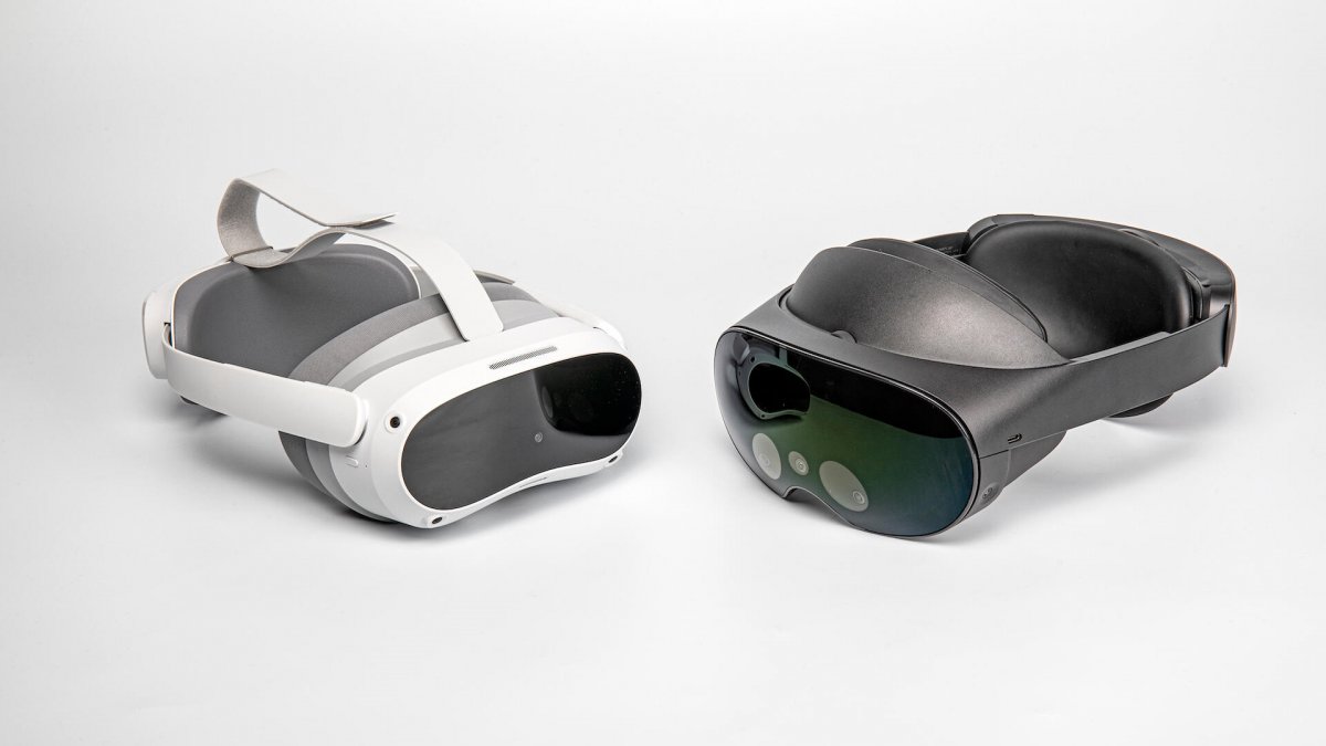 VR-Headsets Pico 4 und Meta Quest Pro im Test