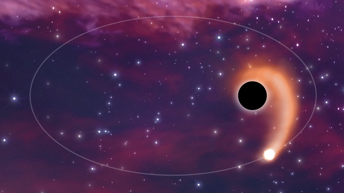 Astronomía: Un agujero negro se traga a la misma estrella en varias etapas
