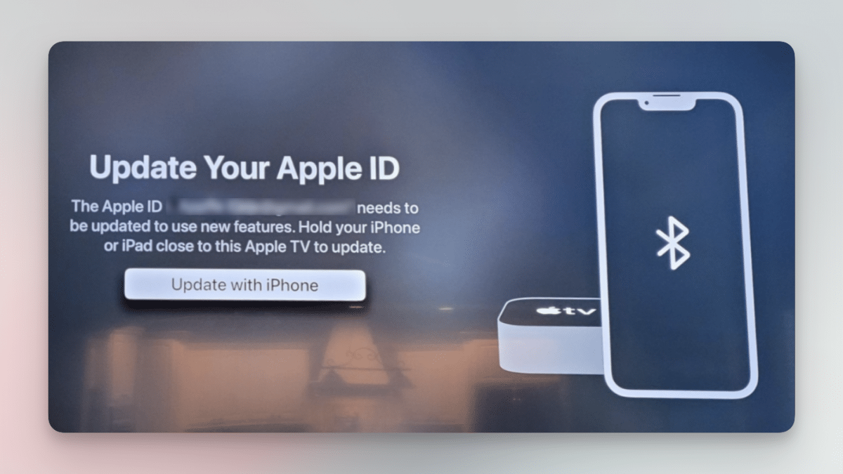Dilema: Apple TV membutuhkan iPhone untuk pembaruan ID Apple