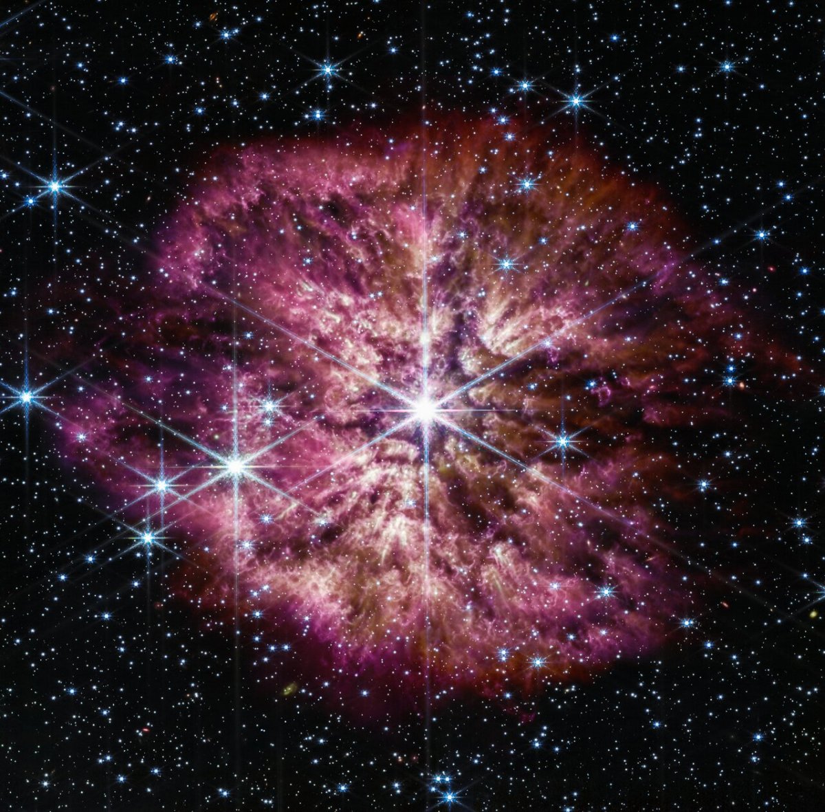 The James Webb Space Telescope images a rare supernova precursor