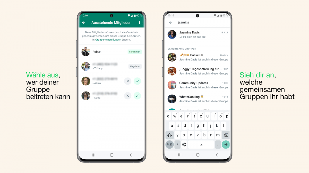 WhatsApp Update: Messenger macht gemeinsame Gruppen öffentlich