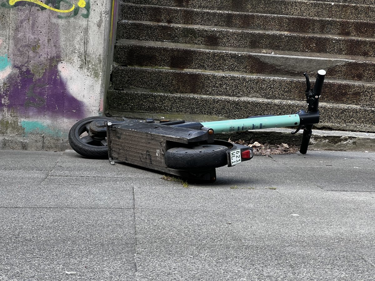 The number of e-scooter accidents involving personal injury has risen sharply