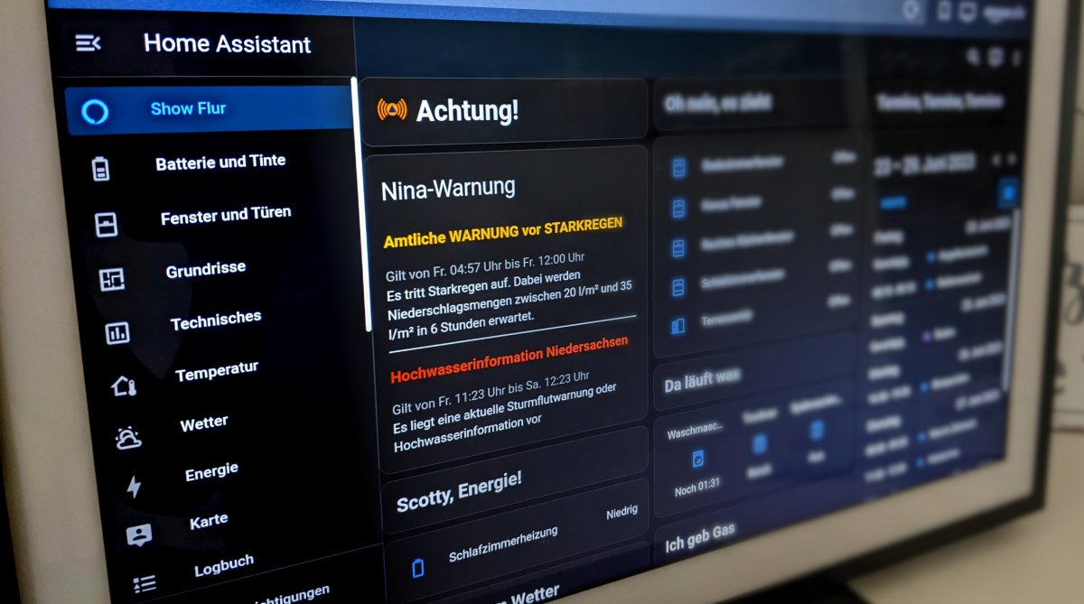 Home Assistant NinaWarnungen auf Dashboard anzeigen lassen heise online