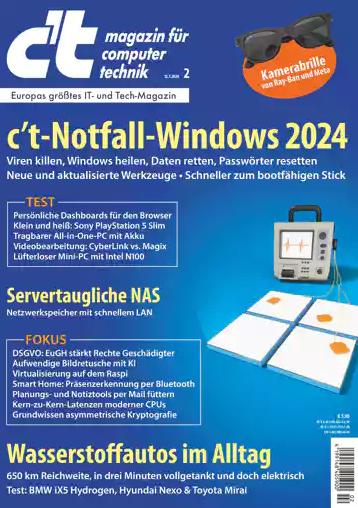 Blick ins Heft c't 2/2024: c't-Notfall-Windows 2024