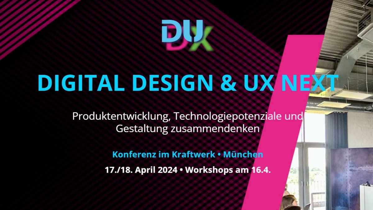 Digital Design & UX Next: Get your early bird ticket for Munich now
