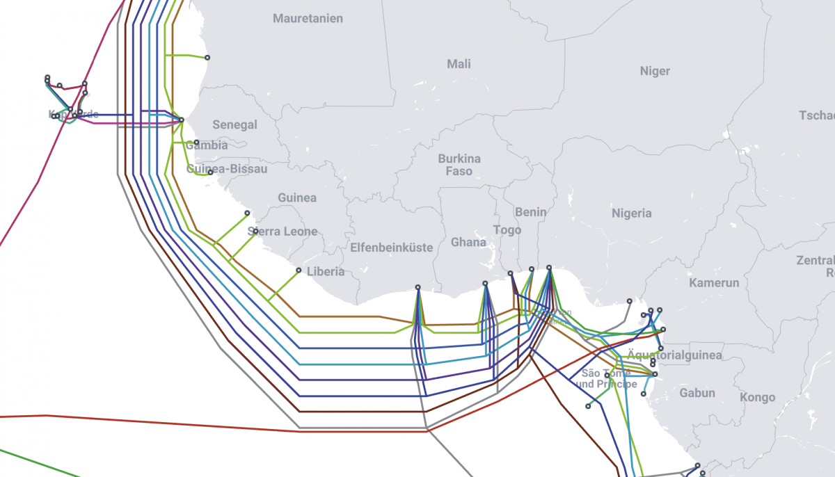 Beberapa kabel bawah laut putus: pemadaman internet di Afrika