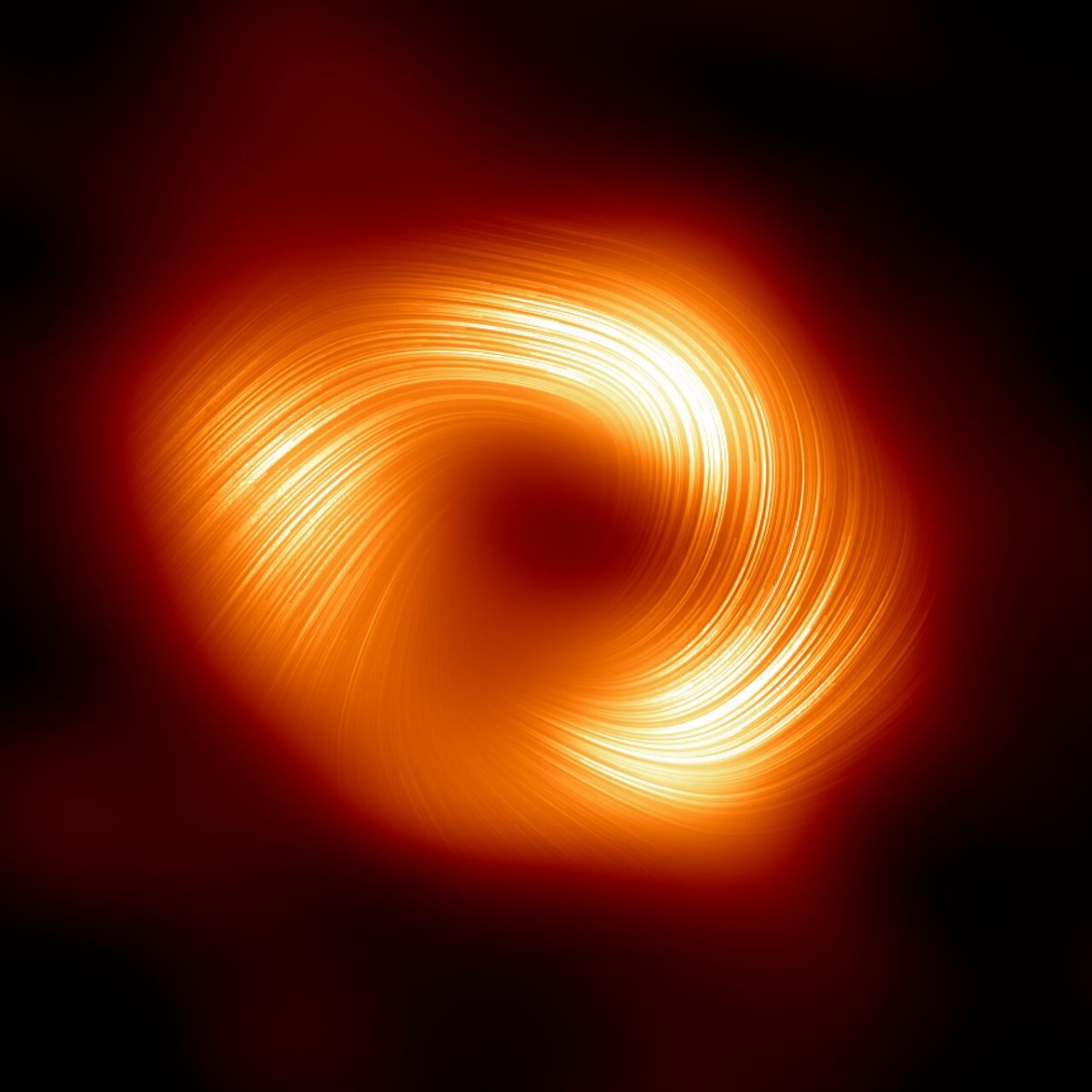 Polarisiertes Licht: Auch Aufnahme von Sagittarius A* verweist auf Magnetfelder