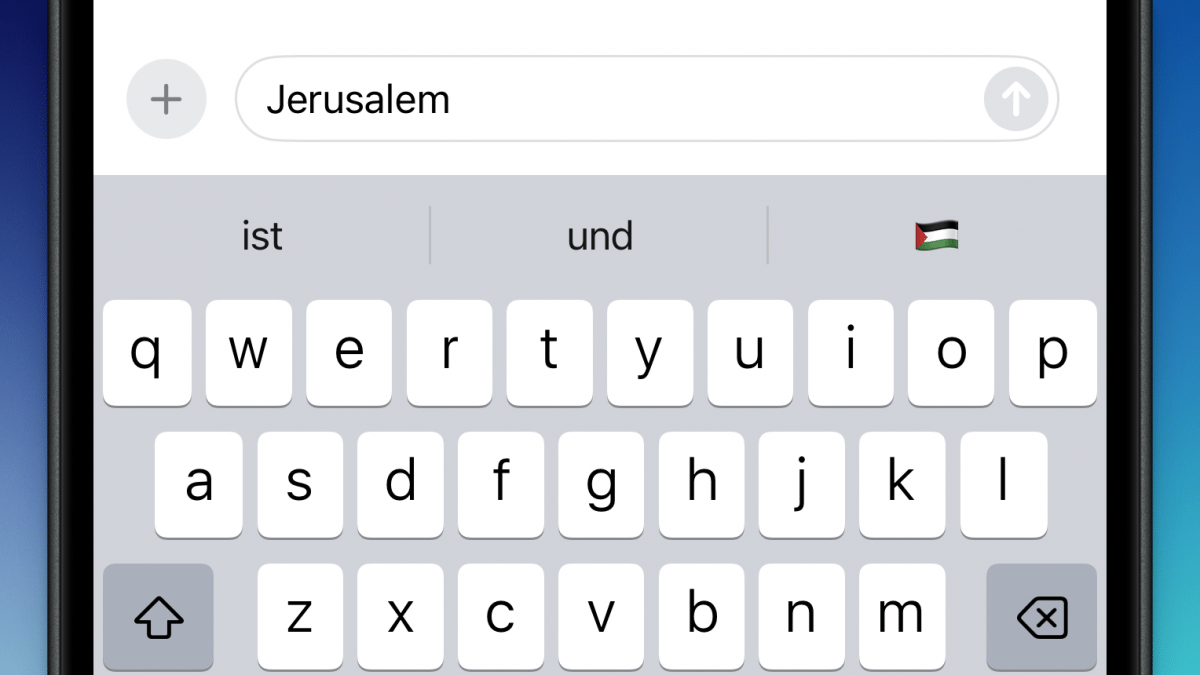 Palästina-Flaggenemoji für Jerusalem: Brisanter Bug auf iPhones
