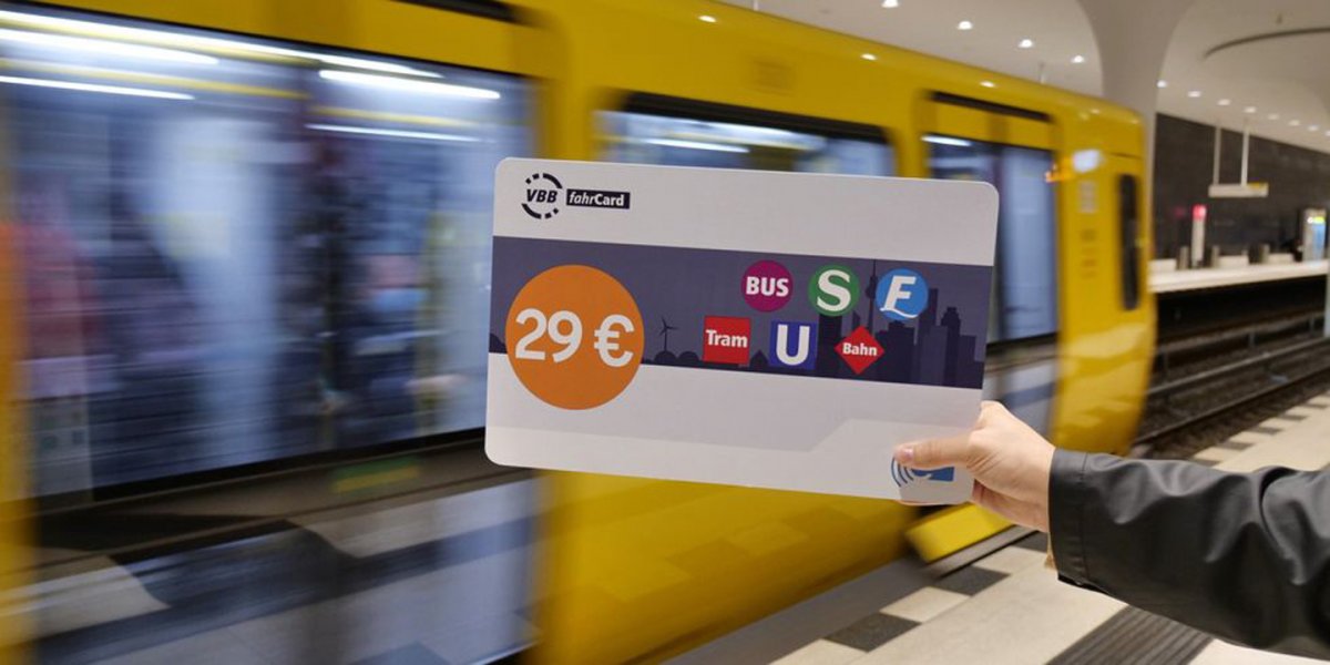 ÖPNV: Berlin bekommt wieder ein 29-Euro-Ticket