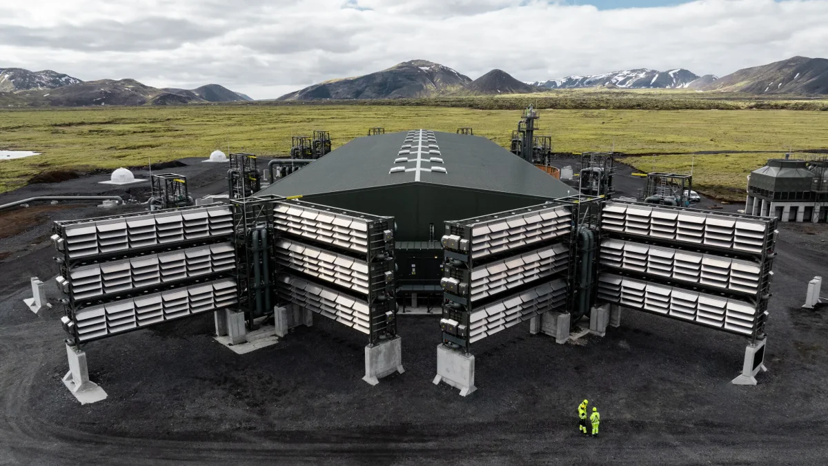 Island filtert CO₂ aus der Luft