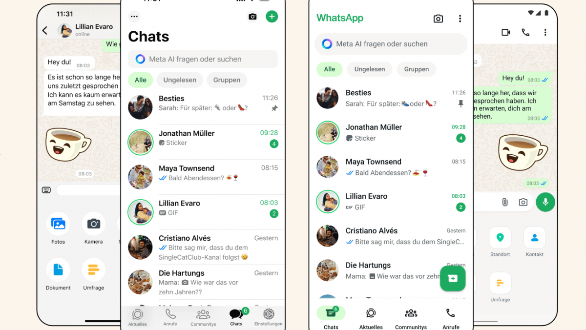 Modifica del design: perché WhatsApp è diventato improvvisamente più verde