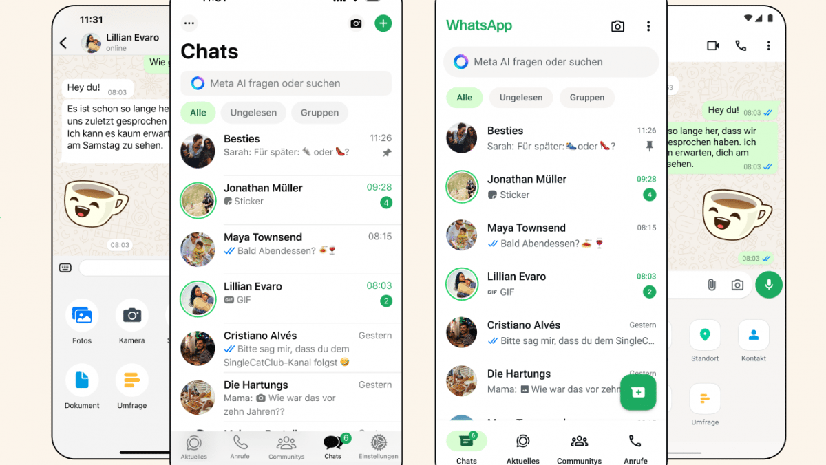 Cambio de diseño: por qué WhatsApp de repente se ha vuelto más ecológico