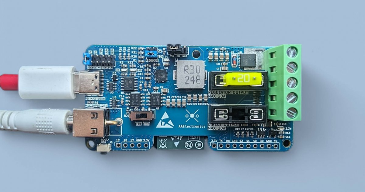 YULC: Pengontrol LED dengan ESP32 dapat menghasilkan hingga 20A di papan
