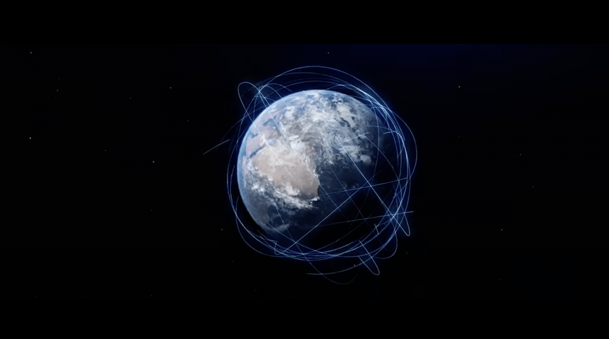 für eine Million Jahre Großbritanniens Satellit