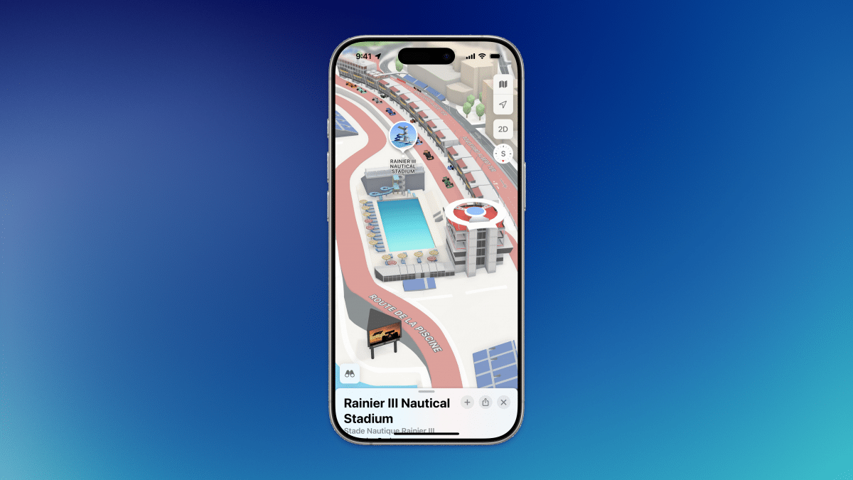 Neu in Apple Maps: Formel 1 in Monaco mit Werbeflächen