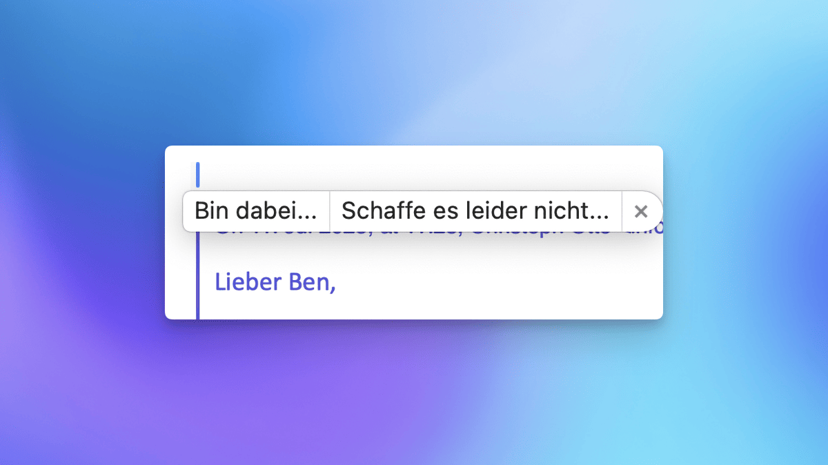 "Intelligente" Antworten in Apple Mail: So sind sie abschaltbar