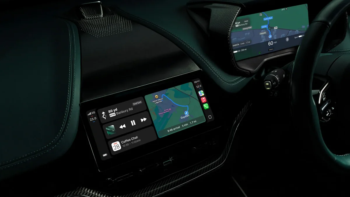 Aston Martin'de Carplay Ultra: Bazen gösterge paneli sönüyor