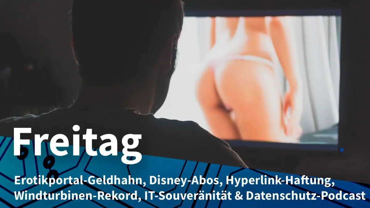 Freitag: Druck auf Finanzpartner von Pornoseiten, Disney+ bald ohne Abozahlen