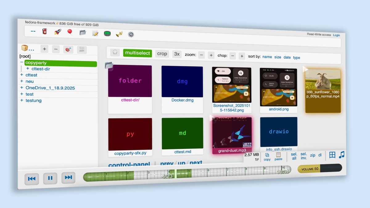 heise+ | Loslegen mit dem Instant-Fileserver copyparty