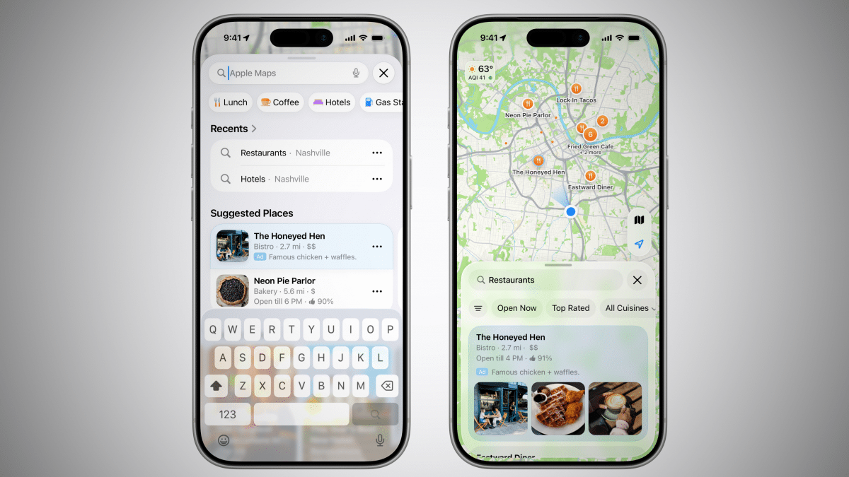 Apple Maps bekommt Reklame: Zunächst auf iPhone und iPad