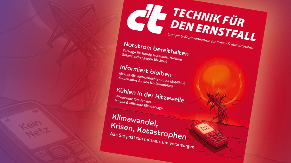 heise-Angebot: Jetzt vorbestellen: Das neue c’t-Sonderheft Technik für den Ernstfall