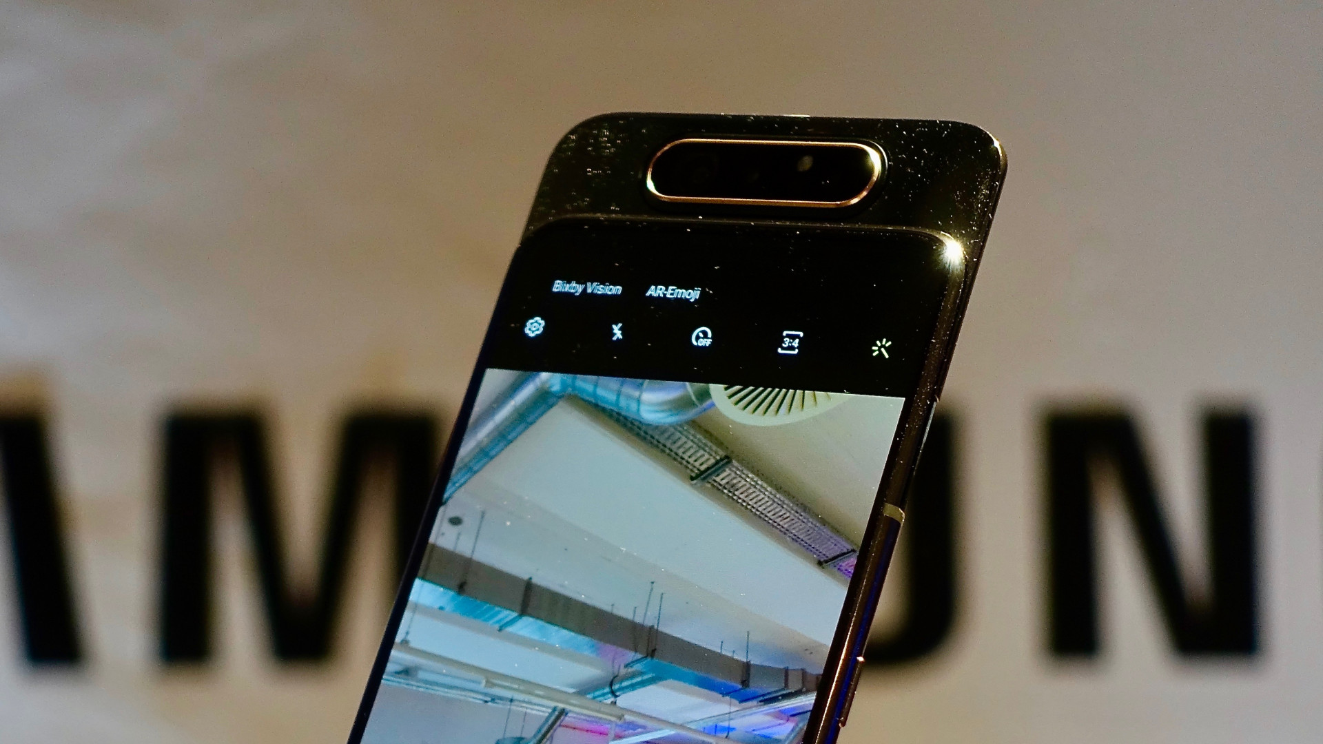 Samsung Galaxy A80 with motorized camera