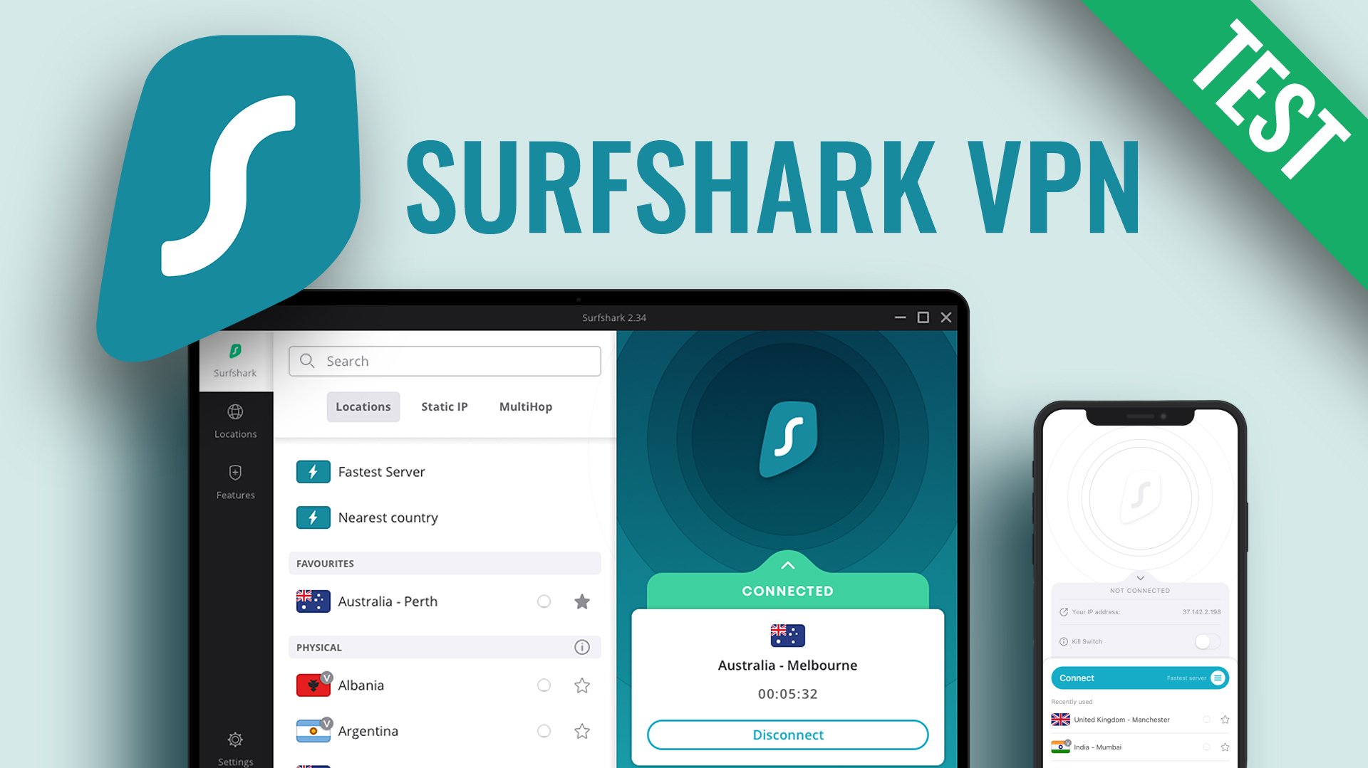 Surfshark VPN im Test: Surfen auf unbegrenzt vielen Geräten
