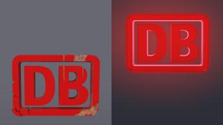 DB-Logo marode und strahlend