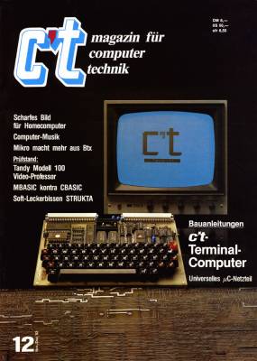 Titelbild der ersten c't-Ausgabe 1983