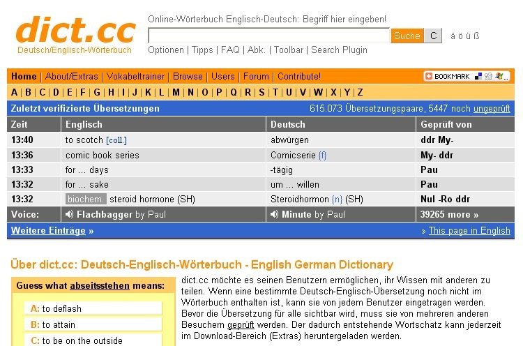 Dict.cc Wörterbuch | Heise Download